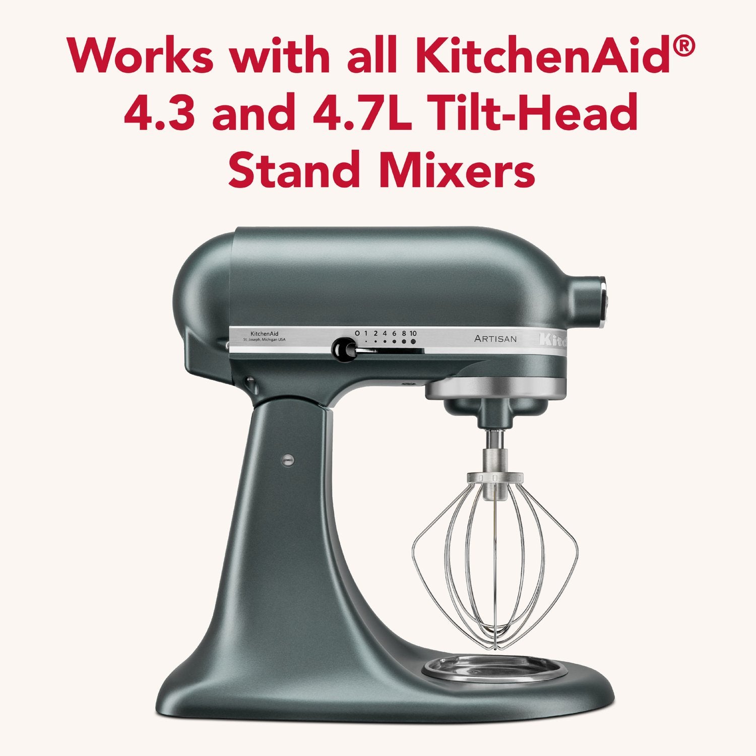 KitchenAid Stainless Steel Tilt-Head Wire Whip (KSMTHWWSS) - image 2