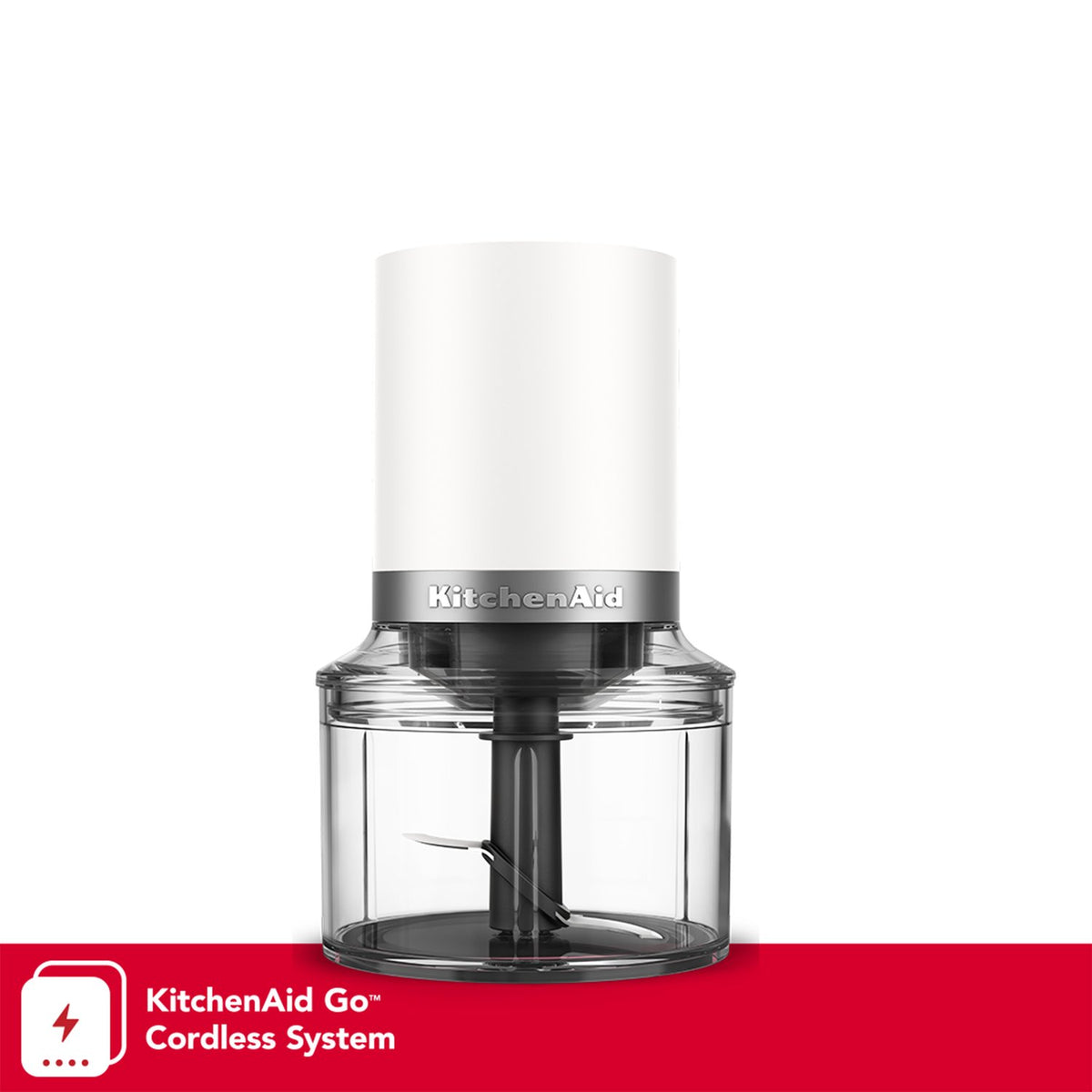 KitchenAid Cordless Go Top Down Chopper 3.5 Cup in Porcelain, Battery Sold Separately (KTCR350PL) - image 2
