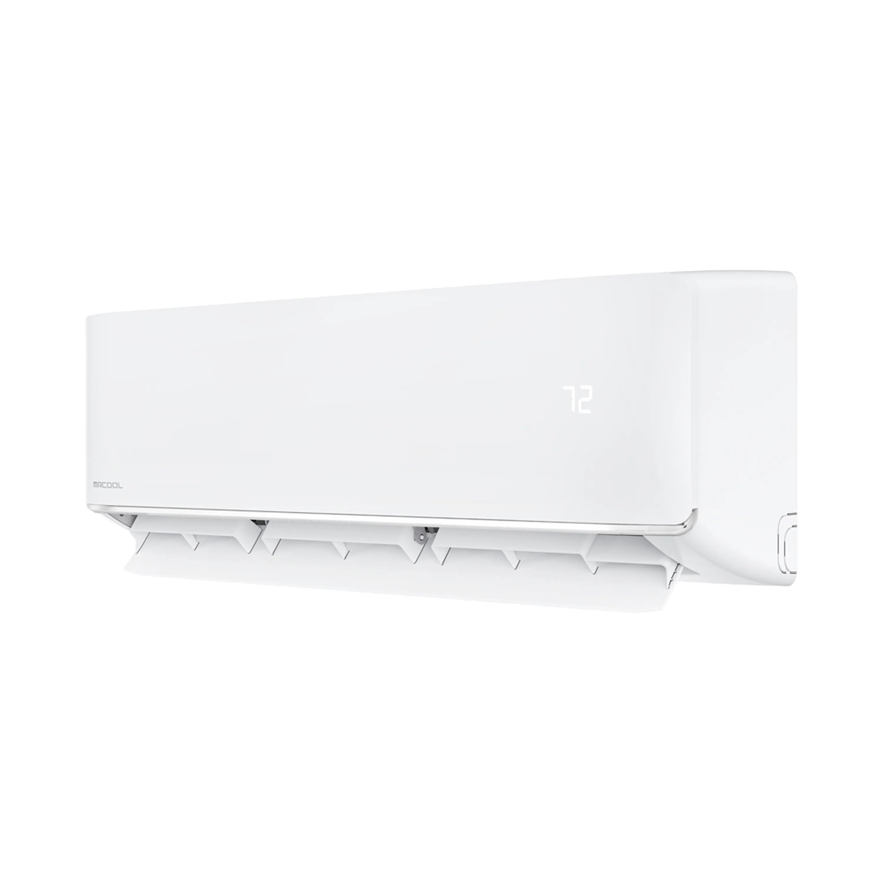 MRCOOL mini split air handler, white indoor wall unit with vented front grille