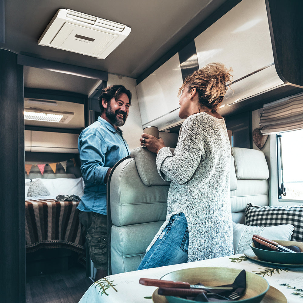 MRCOOL TravelCool RV Inverter Ductless Kit MLRDK installed lifestyle