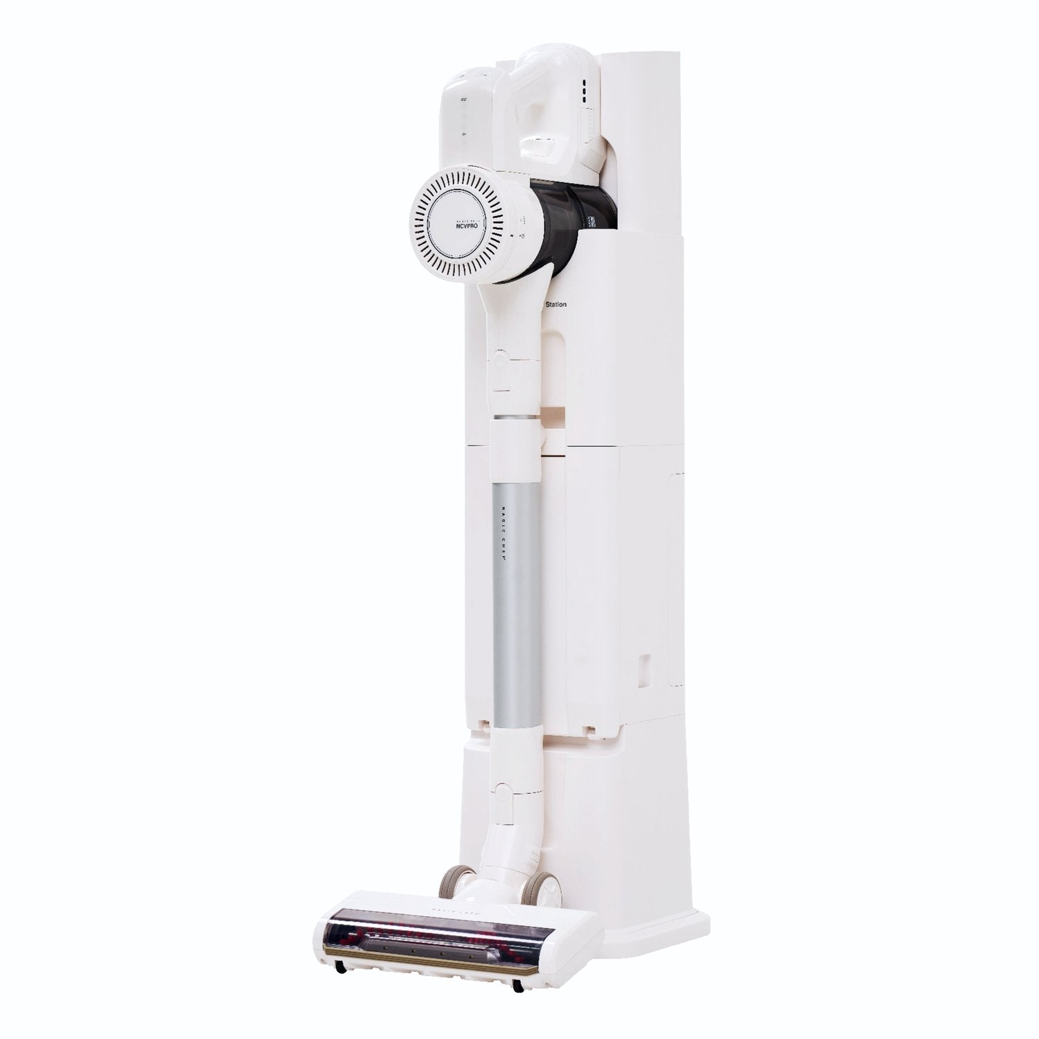 Magic Chef Cordless Stick Vacuum with Self-Emptying Charging Tower in White (MCVPROANDTOWER) - image 1