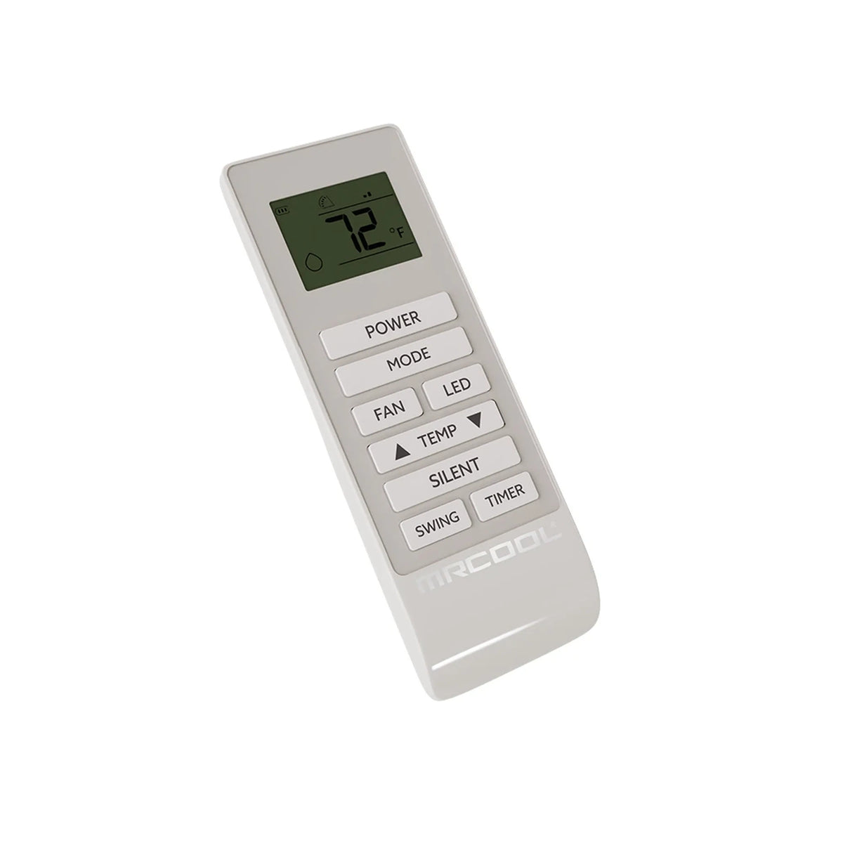 MRCOOL air conditioner remote control with LCD screen and button keypad