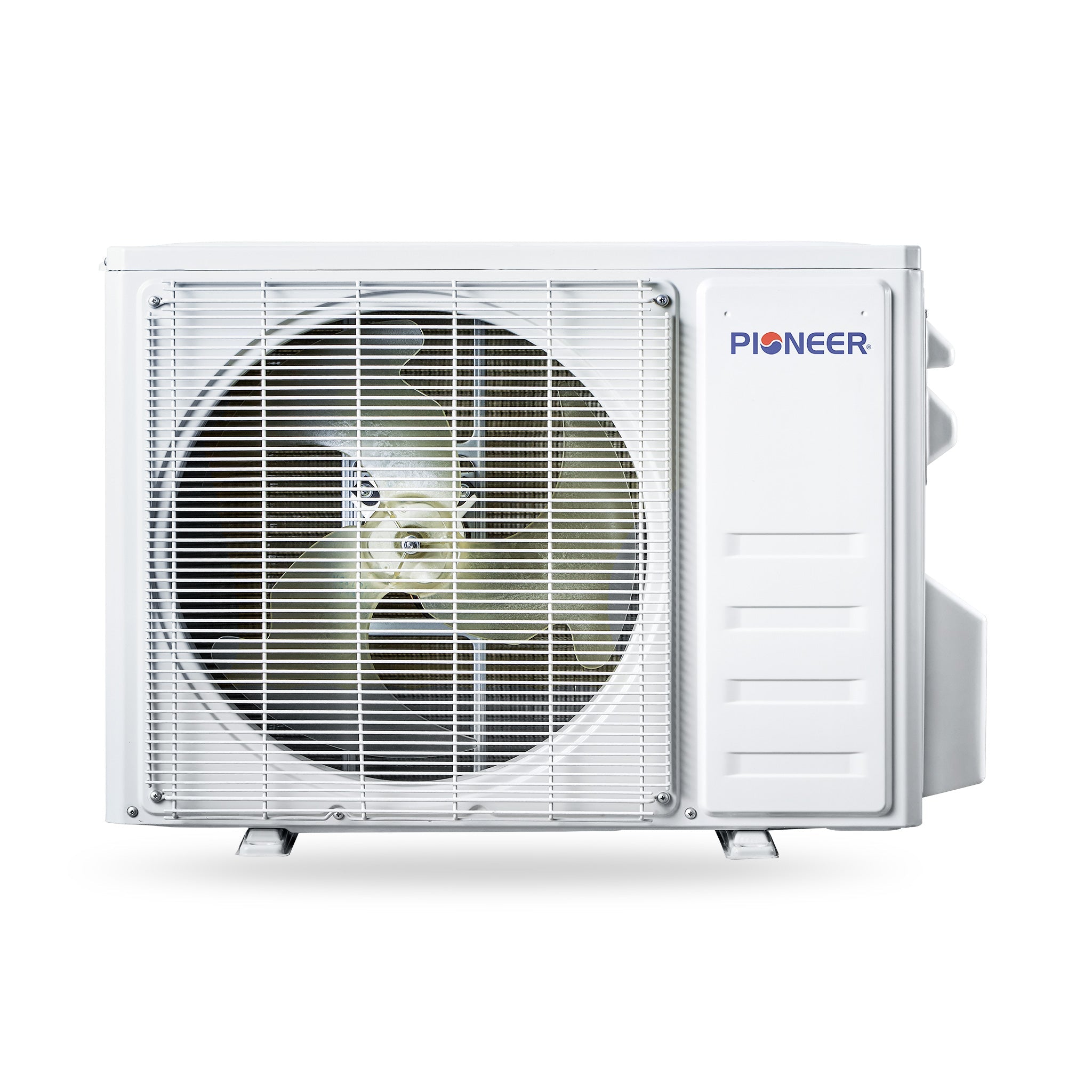 Outdoor condenser unit for ceiling cassette mini-split, white housing