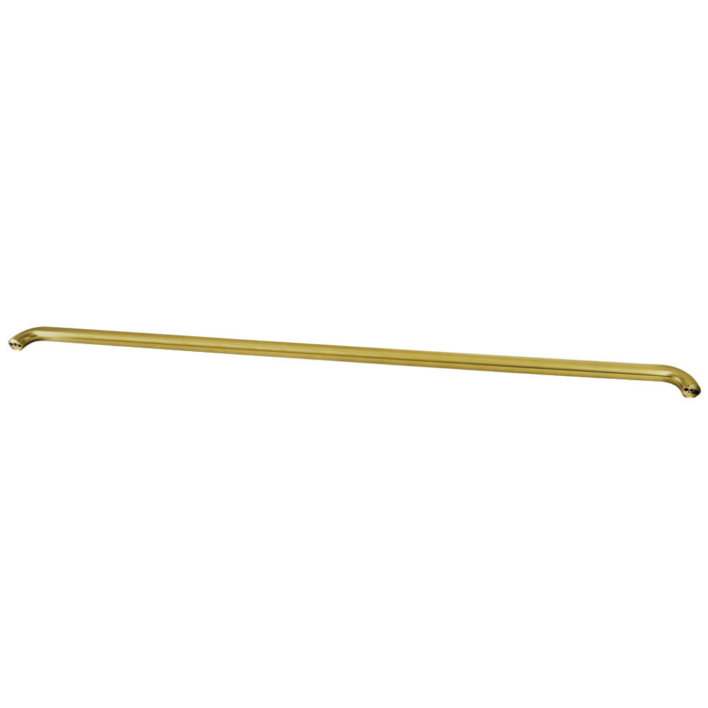 Brushed brass grab bar, 54 in x 1-1/4 in O.D., bar only