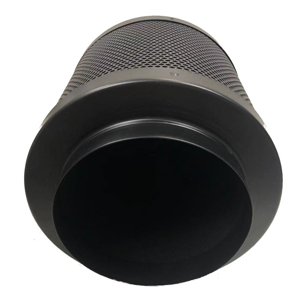 Fotile recirculation kit, 7-inch cylindrical duct with black mesh grille and open end