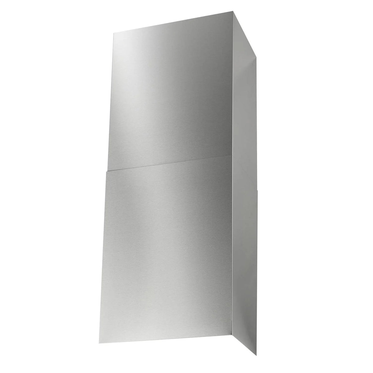 Stainless steel wall mount range hood chimney section with clean, flat sides