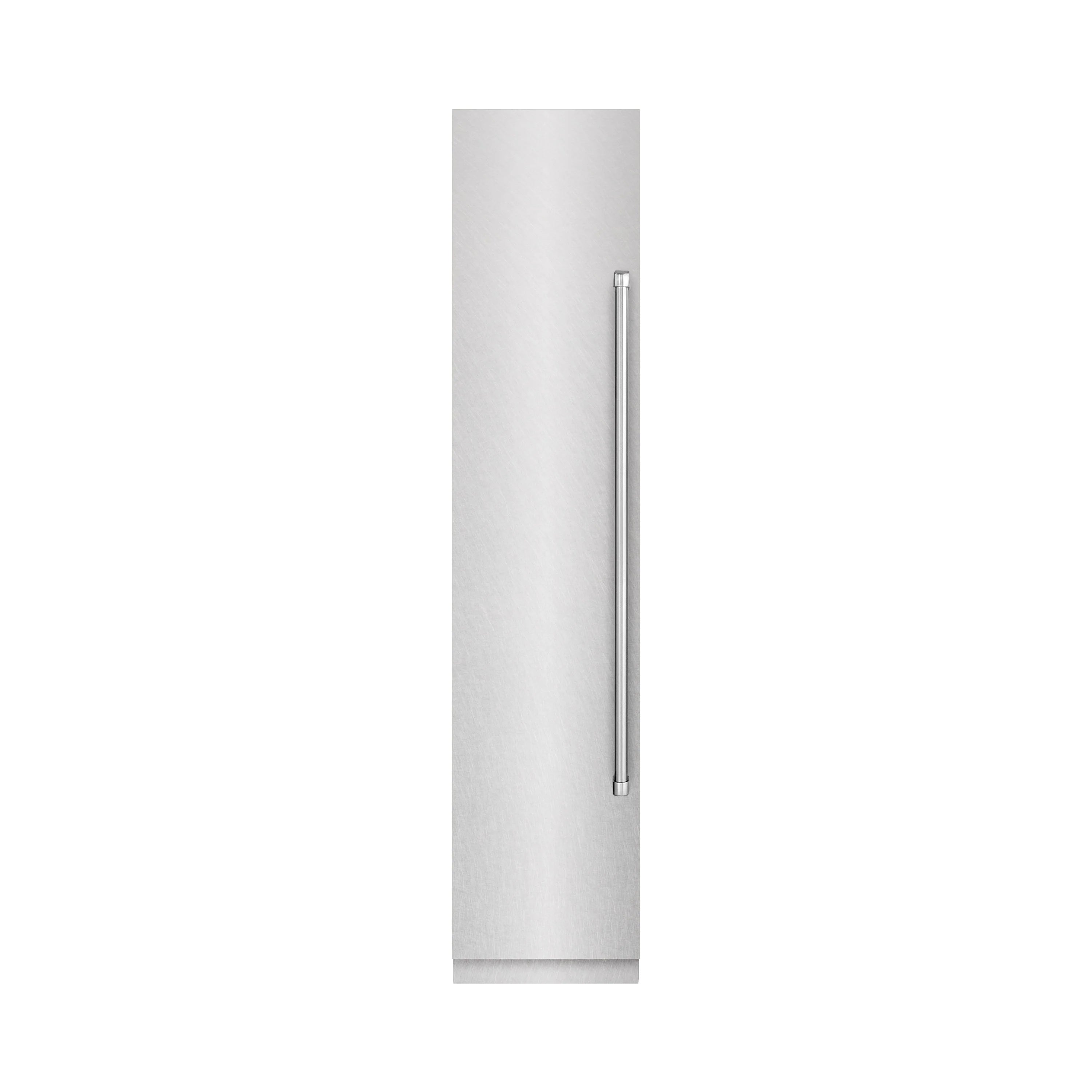 Column freezer vertical stainless steel handle on the left side