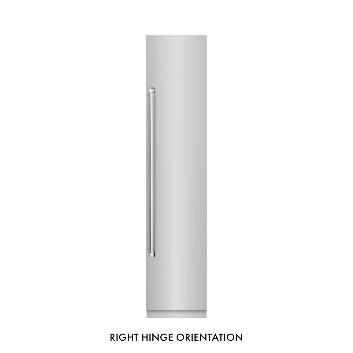 Right hinge orientation diagram for stainless steel column freezer