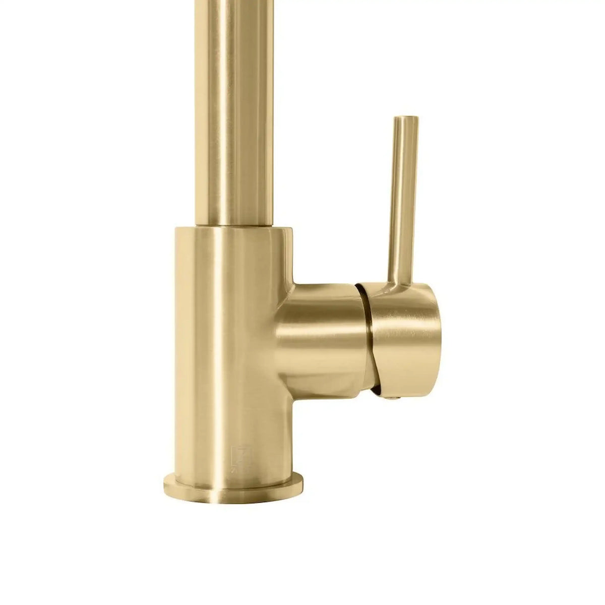 Champagne bronze faucet body with cylindrical joint and side outlet