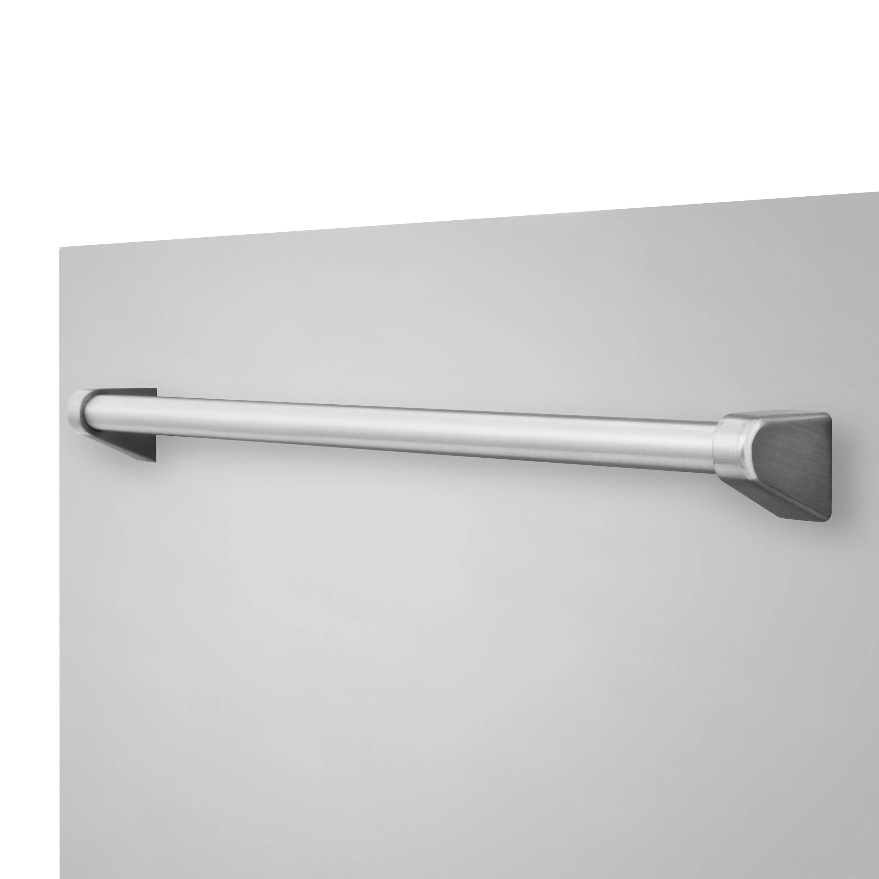 Stainless steel dishwasher handle bar on front panel