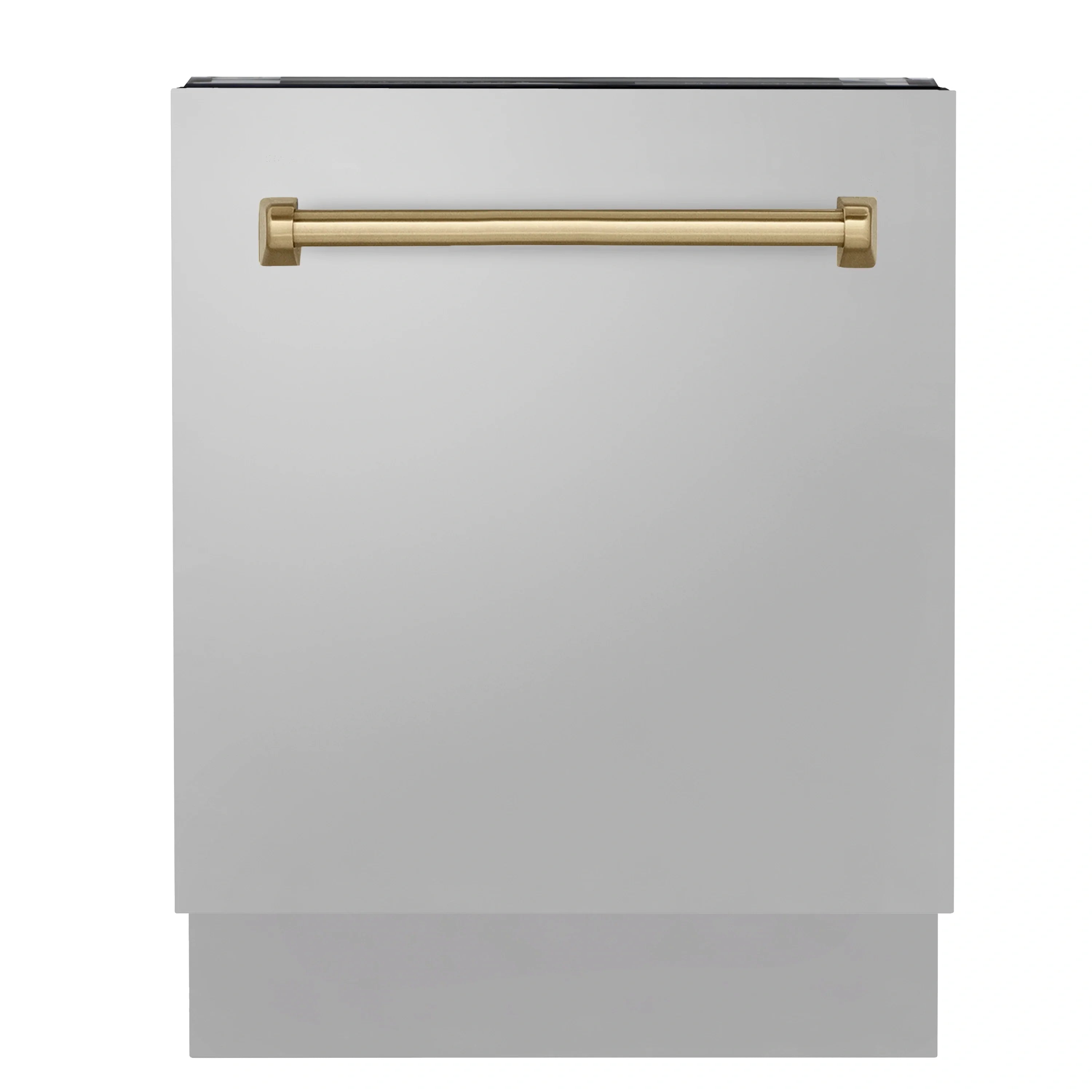 French door refrigerator door with champagne bronze bar handle