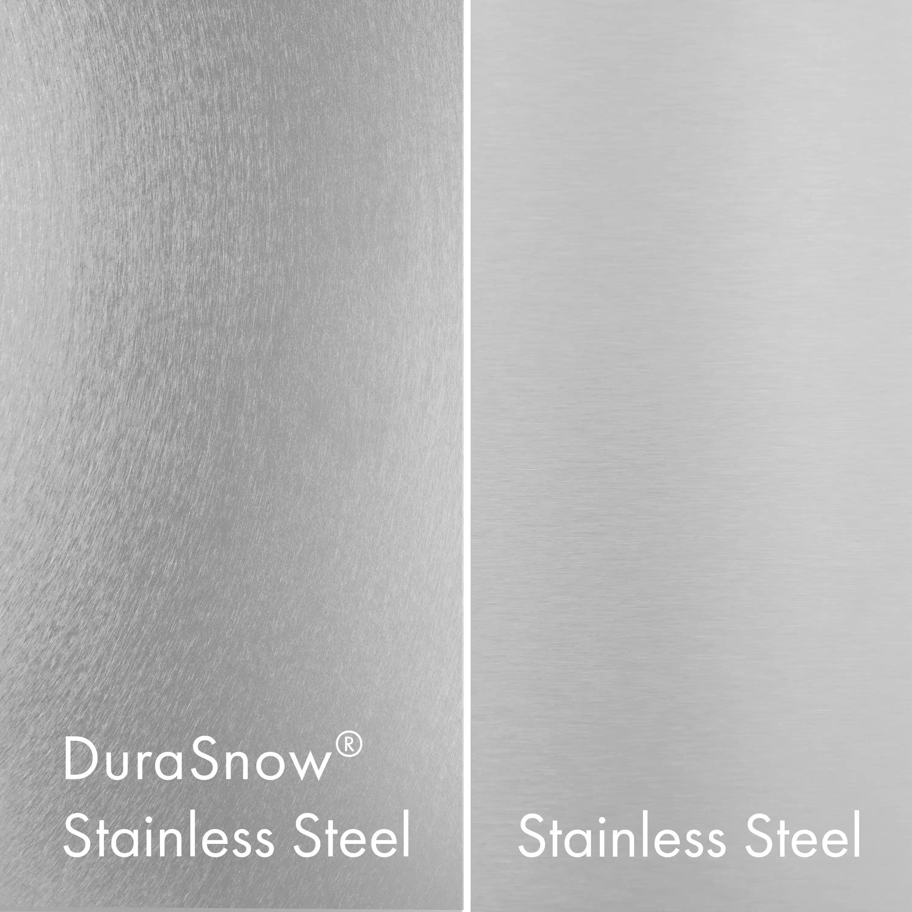 DuraSnow stainless steel interior panel for a wine cooler