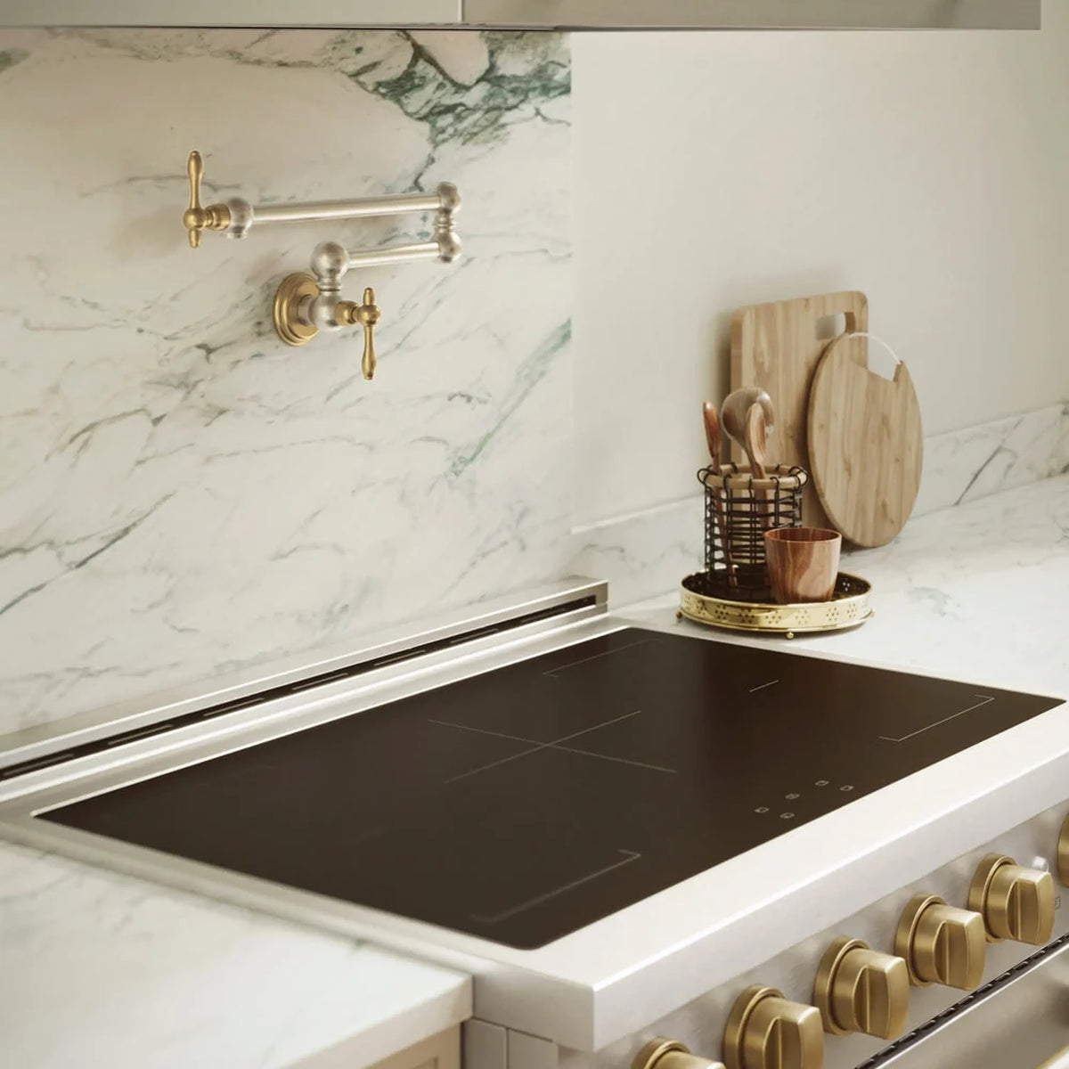 ZLINE Autograph Edition Rembrandt Pot Filler in Brushed Nickel and Champagne Bronze (REM-FPF-ZBNCB)