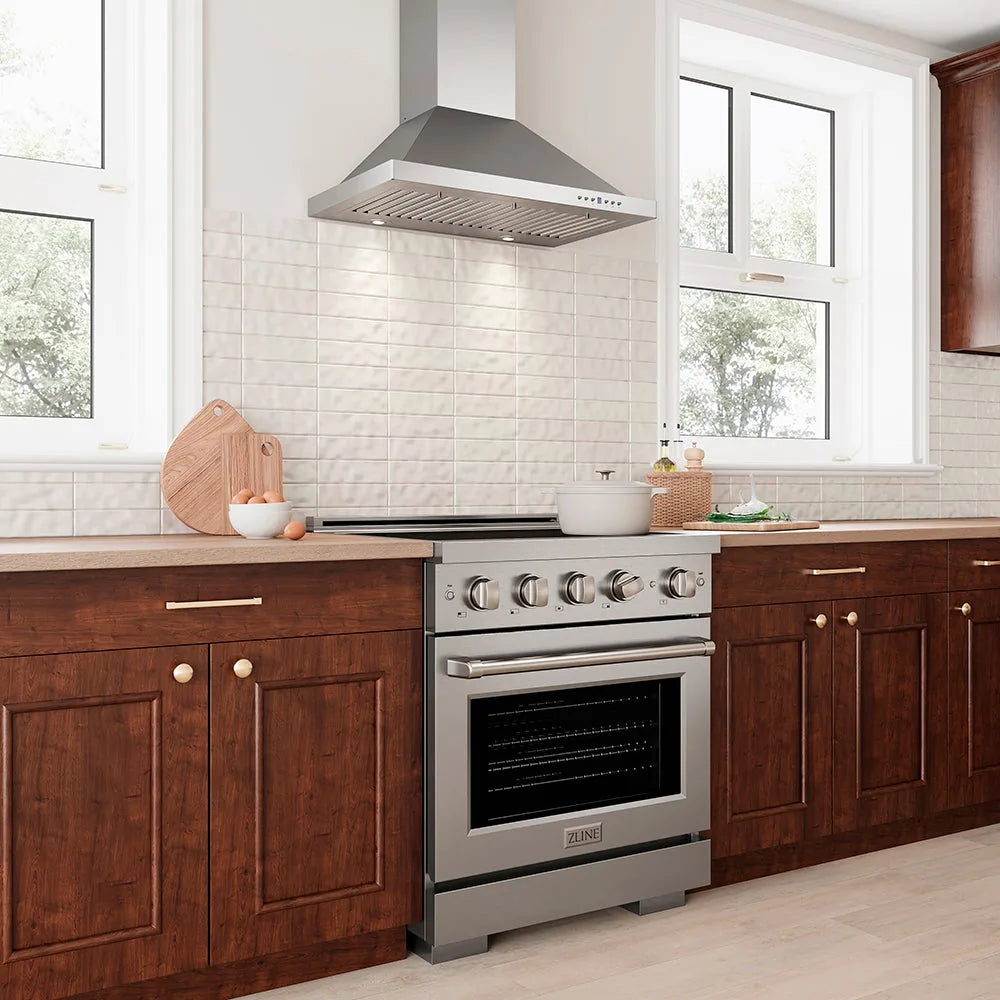 ZLINE 30” Convertible Vent Wall Mount Range Hood in Stainless Steel (KB-30)
