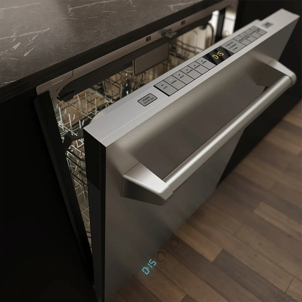 ZLINE 24-Inch Monument Series 3rd Rack Top Touch Control Dishwasher in Stainless Steel with Stainless Steel Tub, 44dBa