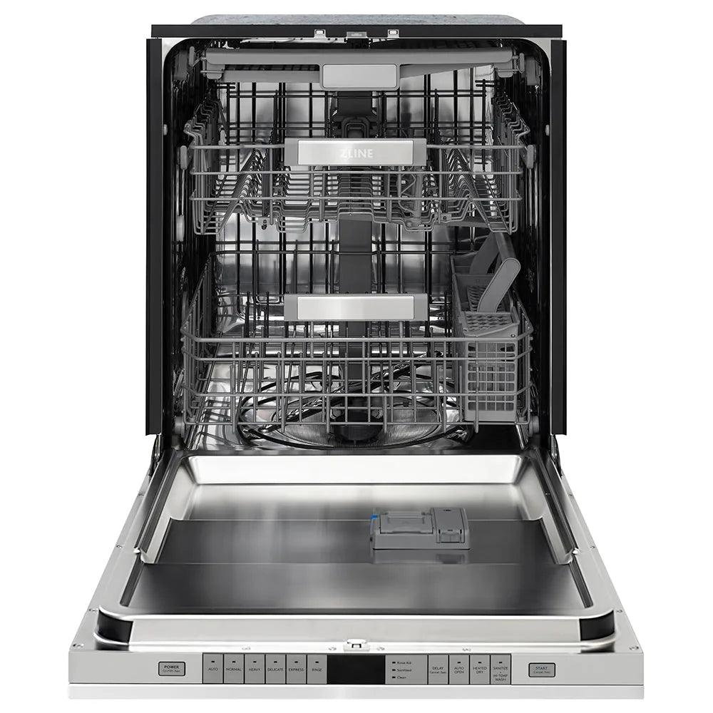ZLINE 24-Inch Monument Series 3rd Rack Top Touch Control Dishwasher in Stainless Steel with Stainless Steel Tub, 44dBa (DWMT-304-24)