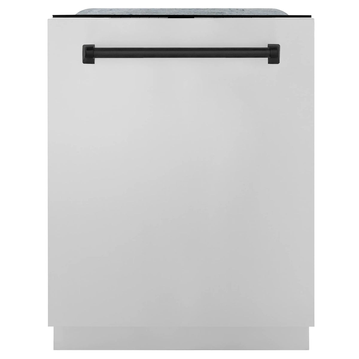 ZLINE Autograph Edition 24-Inch 3rd Rack Top Control Tall Tub Dishwasher in Stainless Steel with Matte Black Handle, 44 dBa (DWMTZ-304-24-MB)