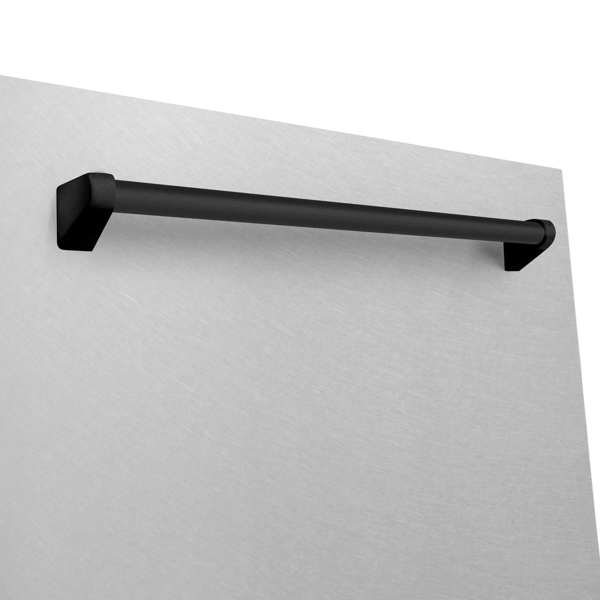 Tall tub dishwasher matte black handle on satin stainless door