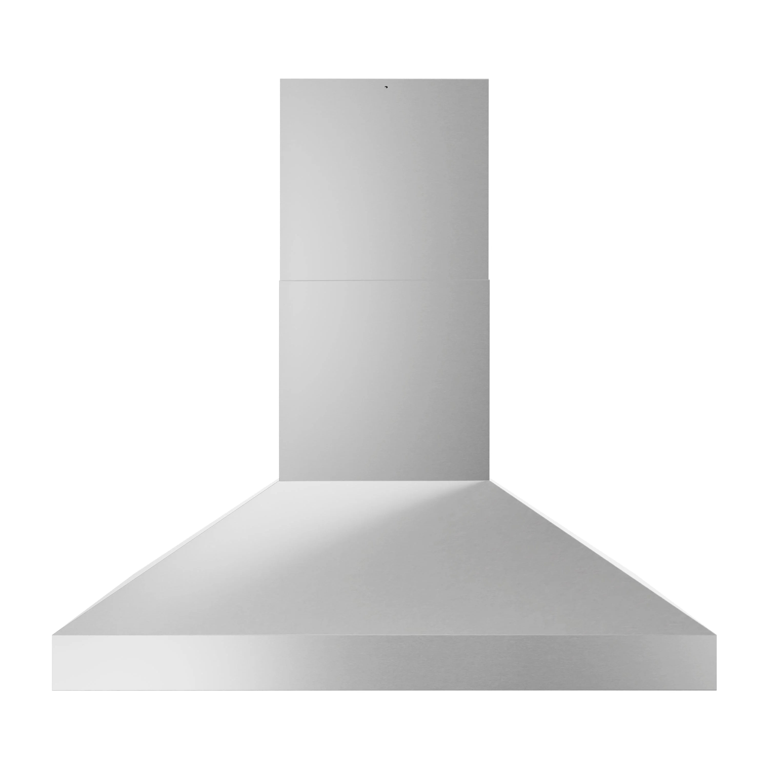Outdoor grill hood chimney-style duct with wide flanged canopy
