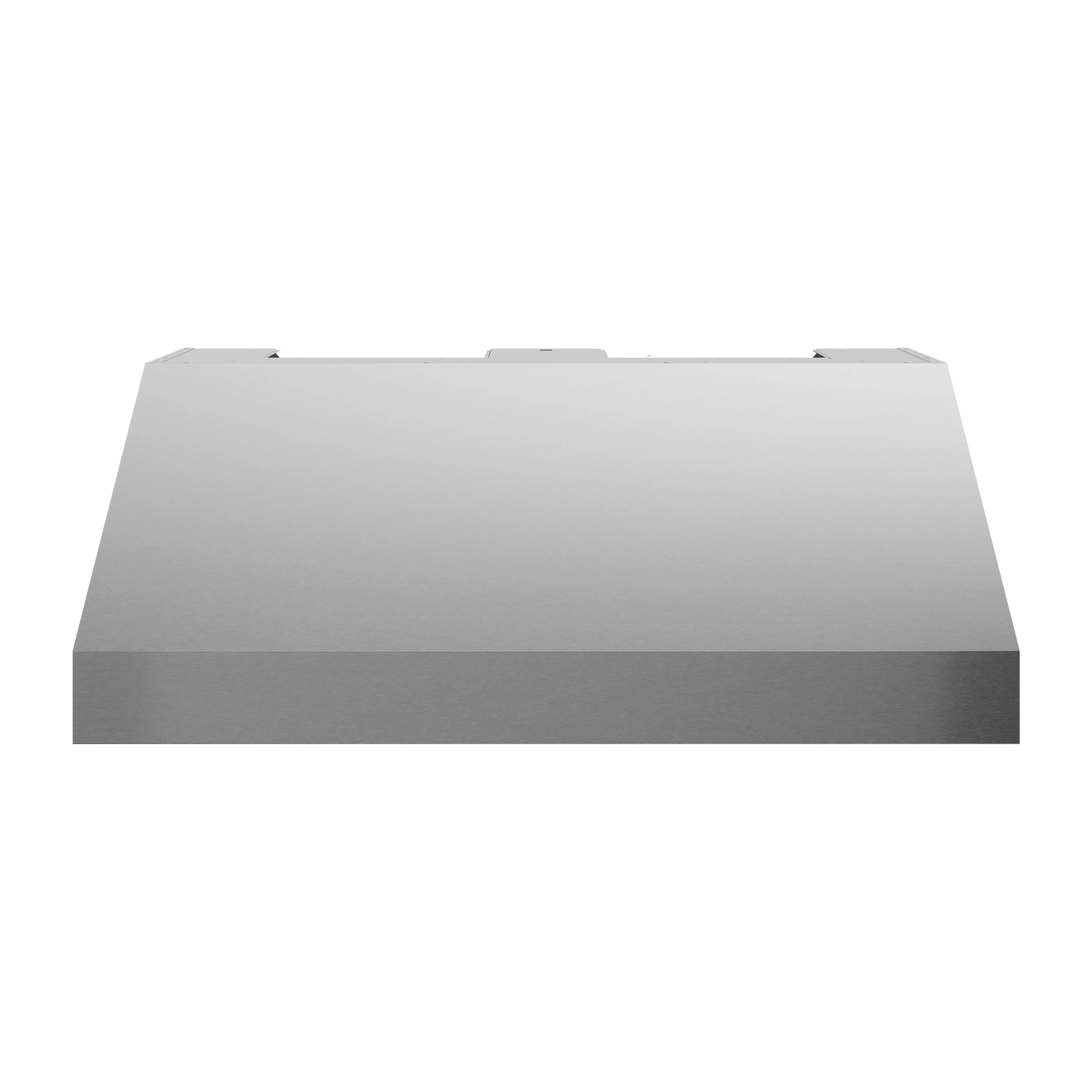 Outdoor grill hood top cover in brushed stainless steel