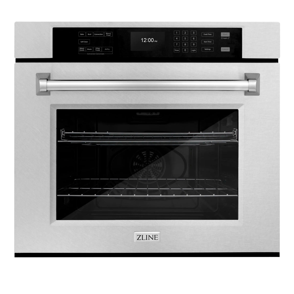ZLINE 30 in. Professional True Convection Single Wall Oven with Air Fry and Self Clean in Satin Stainless Steel (WASS-30)