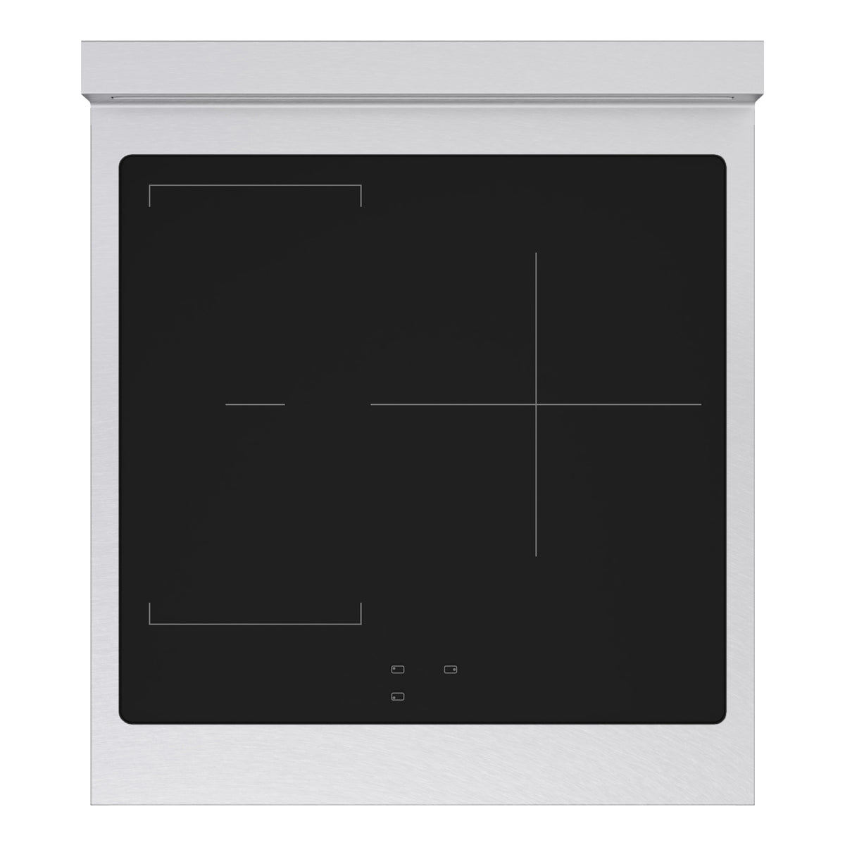 ZLINE Autograph Edition 24-Inch 3.2 cu. ft. Marino Induction Range with 3 Element Cooktop and Electric Convection Oven in Satin Stainless Steel with Polished Gold Accents (MINRSZ-24-G)