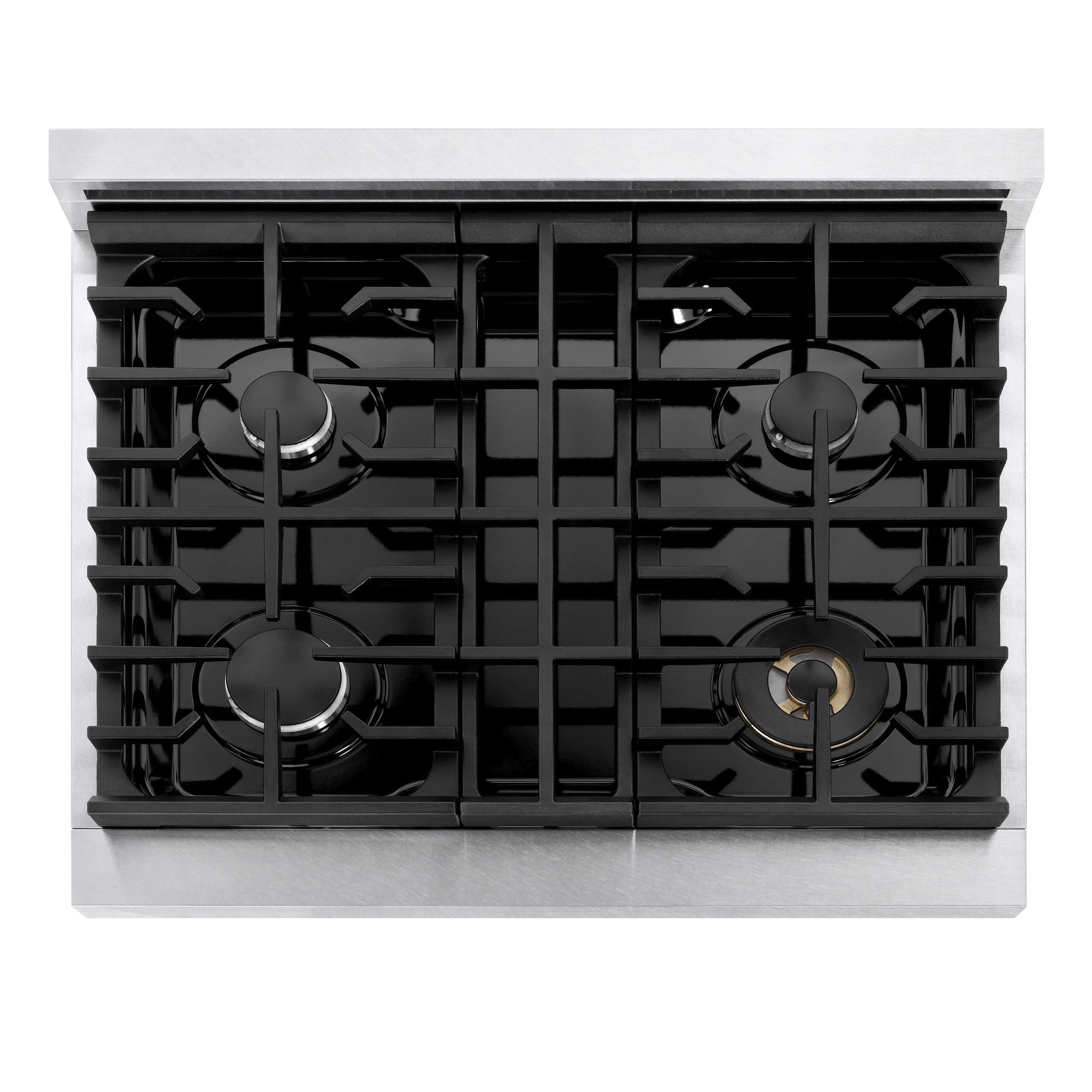 ZLINE 30-Inch 4.2 Cu. Ft. Marino Gas Range with 4 Burner Cooktop and Convection Gas Oven in Satin Stainless Steel (MGRS-30)