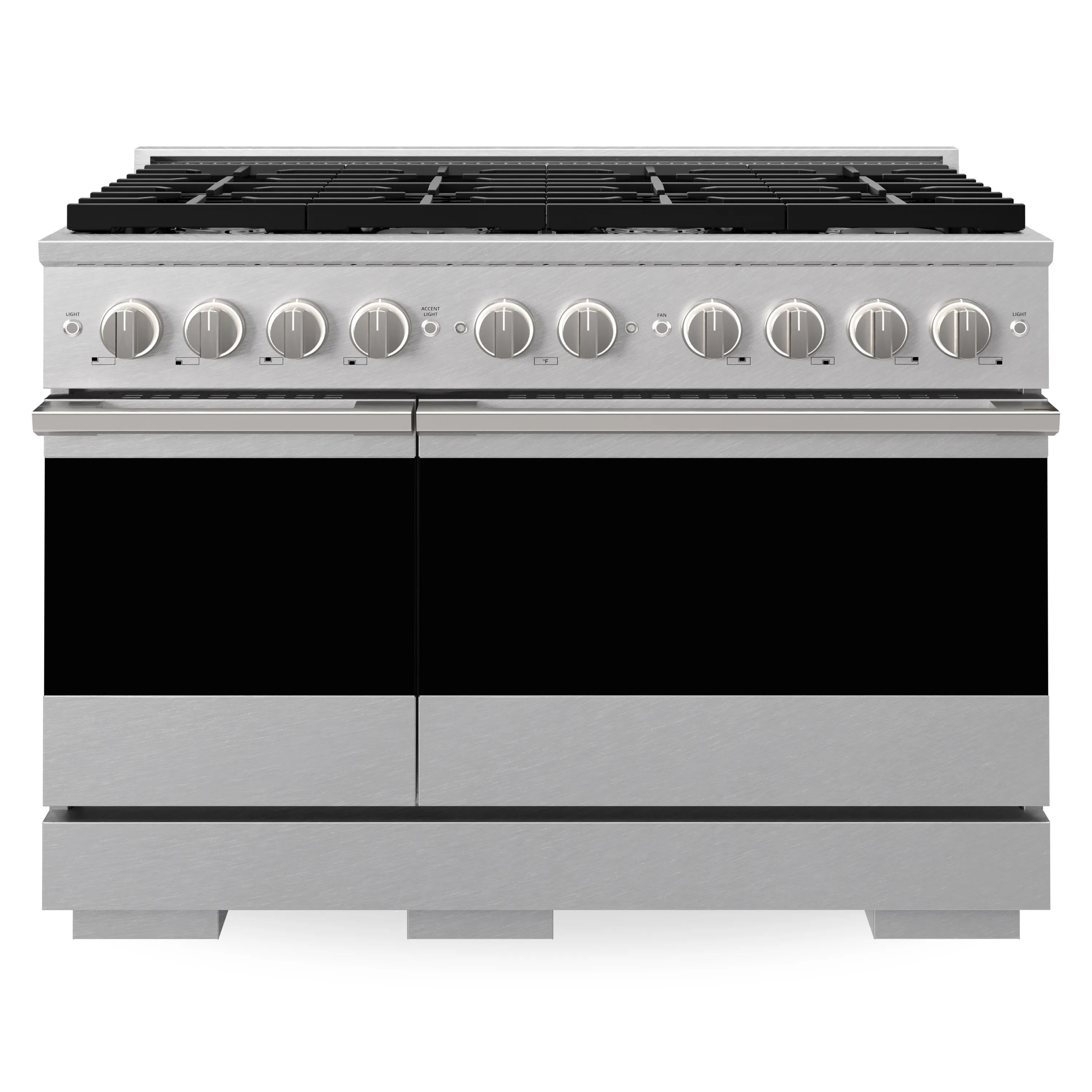 ZLINE 48-Inch 6.7 Cu. Ft. Marino Double Oven Gas Range with 8 Burner Cooktop in Satin Stainless Steel (MGRS-48)