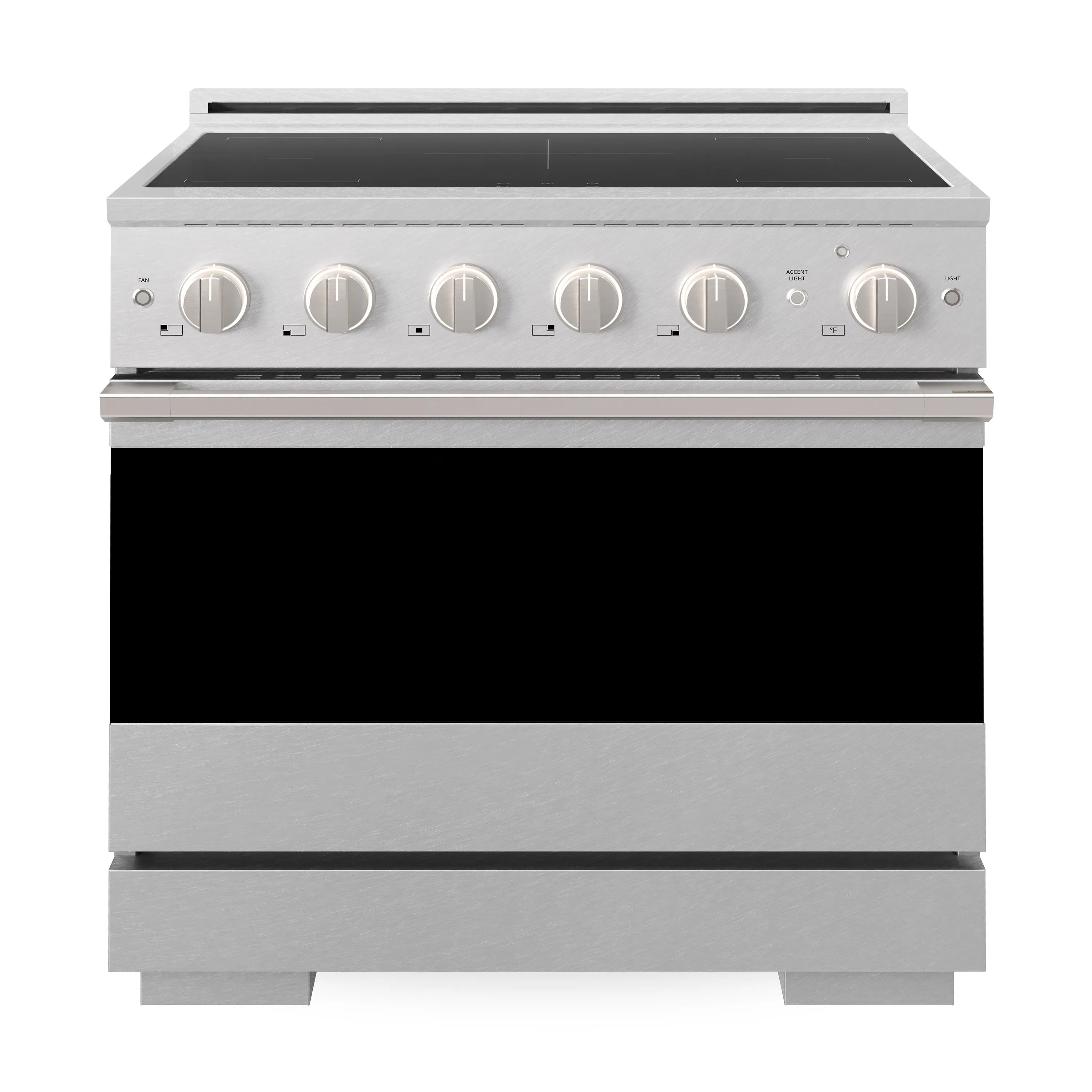 ZLINE 36-Inch 5.2 cu. ft. Marino Induction Range with 5 Element Cooktop and Electric Convection Oven in Satin Stainless Steel (MINRS-36)
