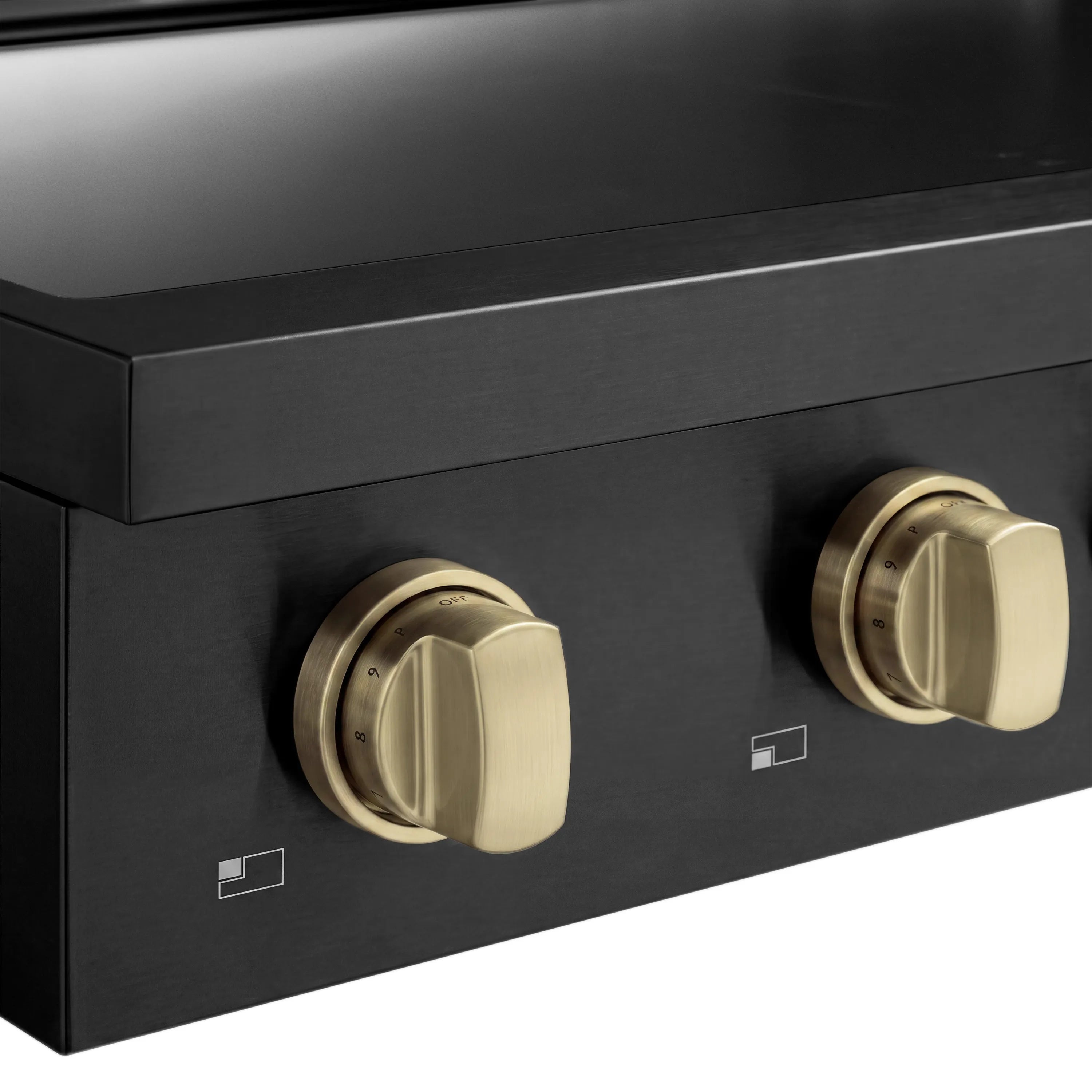 ZLINE Autograph Edition 30-Inch Paramount Induction Rangetop with 4 Element Cooktop in Black Stainless Steel and Champagne Bronze Accents (SINRTBZ-30-CB)