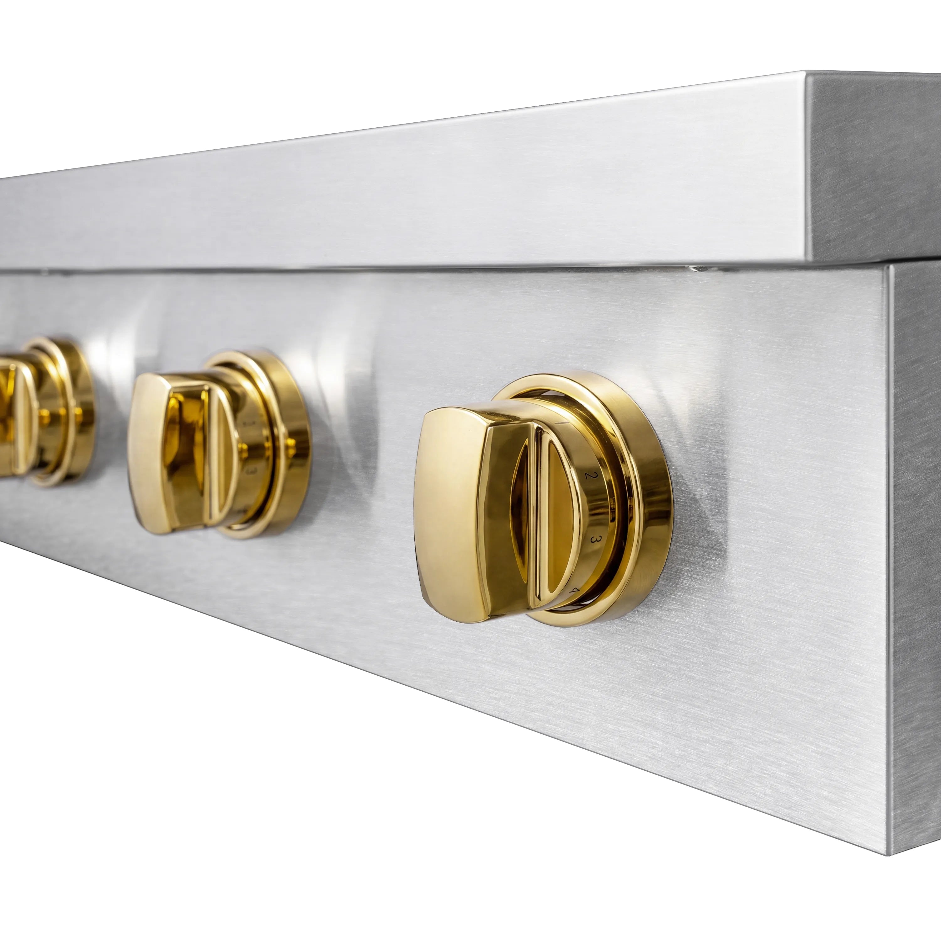 ZLINE Autograph Edition 30-Inch Paramount Induction Rangetop with 4 Element Cooktop in Satin Stainless Steel and Polished Gold Accents (SINRTSZ-30-G)