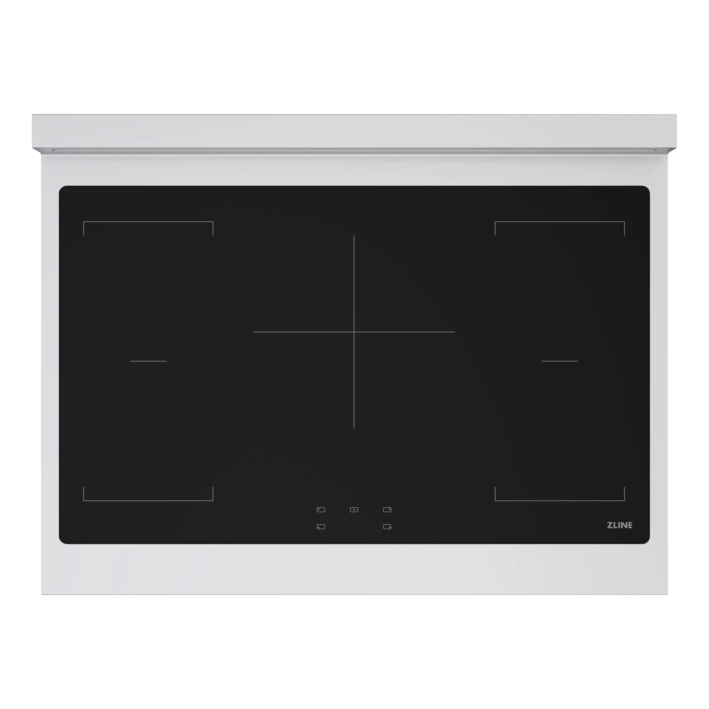 ZLINE Autograph Edition 36-Inch Paramount Induction Rangetop with 5 Element Cooktop in Stainless Steel and Matte Black Accents (SINRTZ-36-MB)