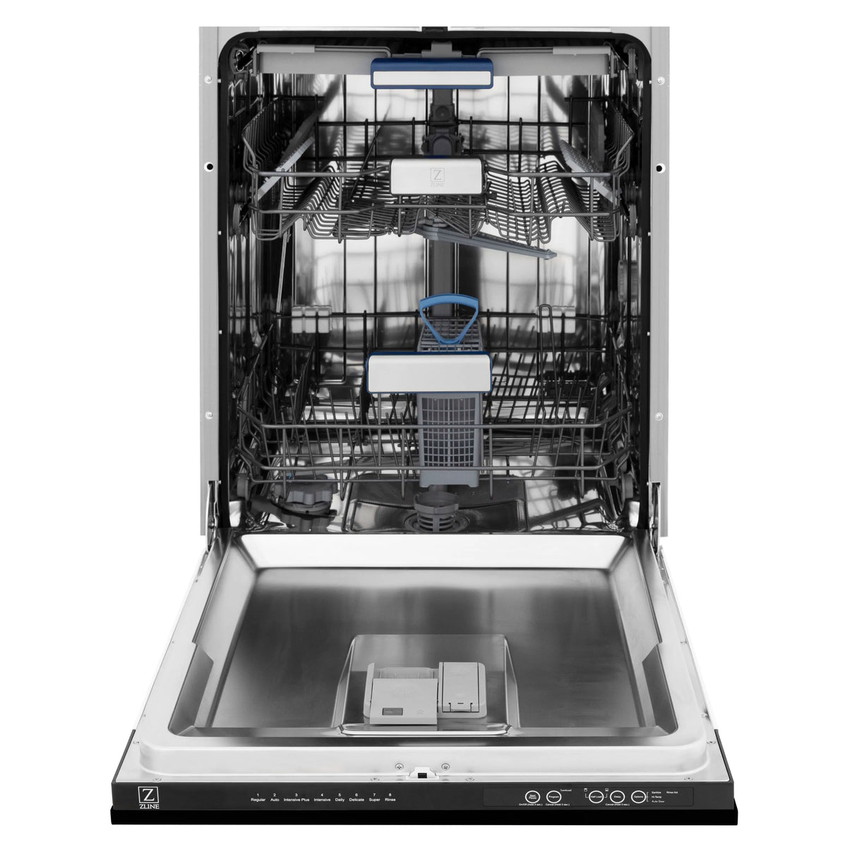 ZLINE Autograph Edition 4-Piece Appliance Package - 36-Inch Gas Range, Refrigerator with Water Dispenser, Wall Mounted Range Hood, & 24-Inch Tall Tub Dishwasher in Black Stainless Steel with Champagne Bronze Trim (4KAPR-SGRBRHDWV36-CB)