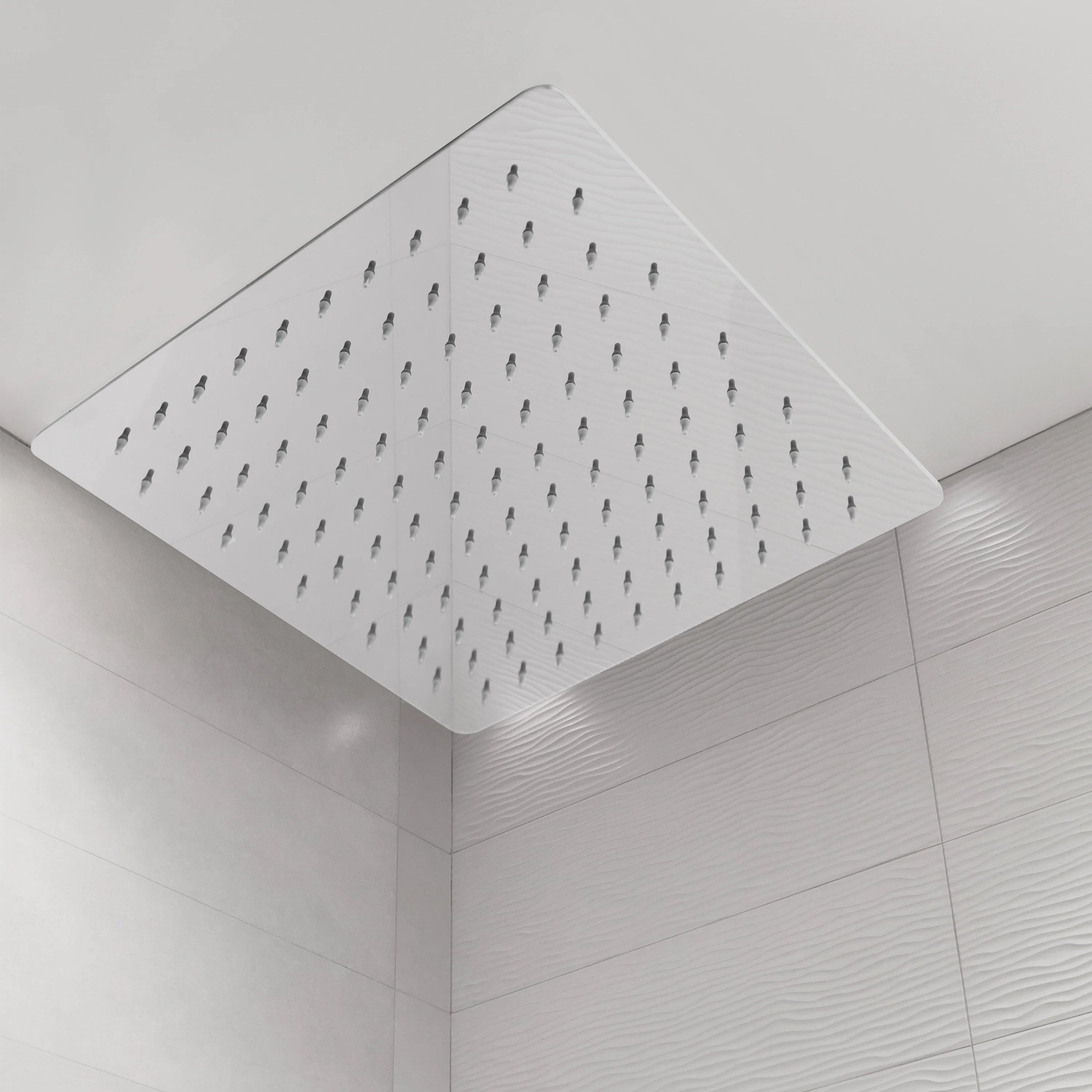 ZLINE Bliss overhead shower head with dense spray nozzle pattern