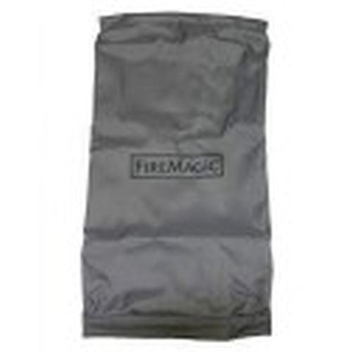 Fire Magic smoker grill cover, dark gray fabric with logo patch