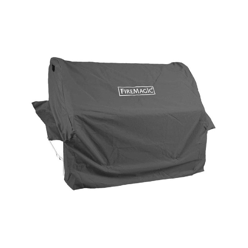 Vinyl countertop side burner grill cover, dark gray, with FireMagic logo