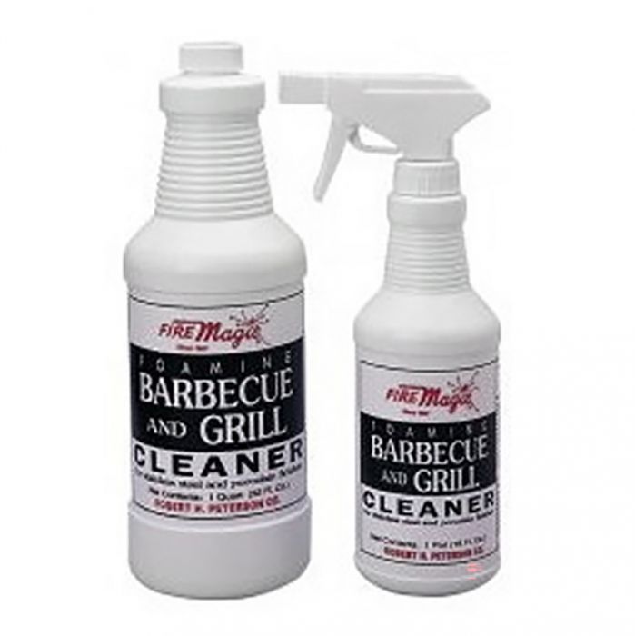 Fire Magic BBQ grill cleaner bottles with foaming trigger and spray caps, 2-pack