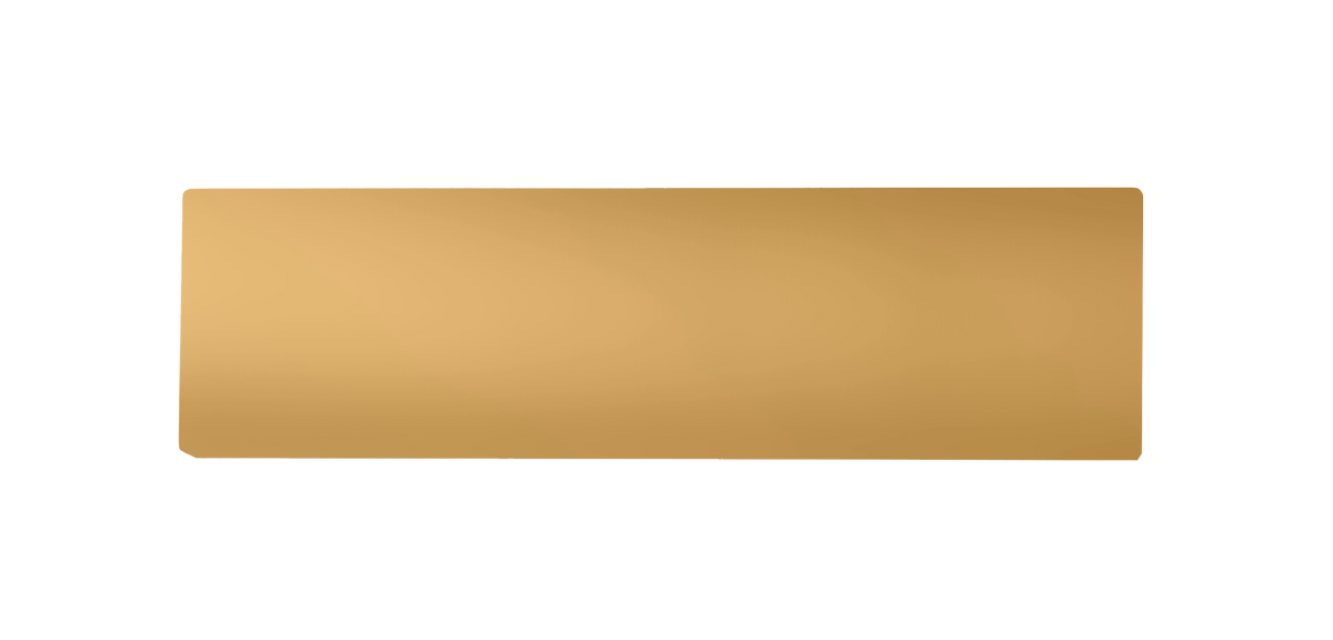 Saffron yellow, non-engraved rectangular nameplate for call button D21X