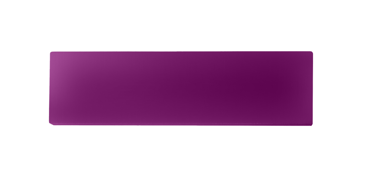 Traffic purple DoorBird D21X nameplate, not engraved, rectangular metal plate