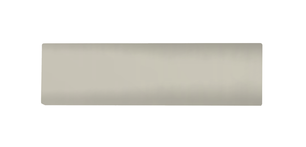 Grey-white, unengraved rectangular doorbell nameplate