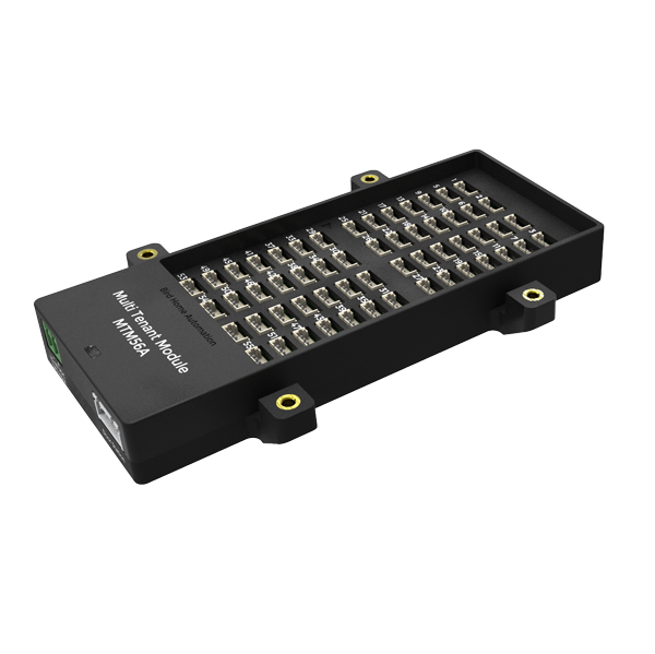 DoorBird Multi-Tenant Module Mtm56A, black board with pin header rows and mounting tabs