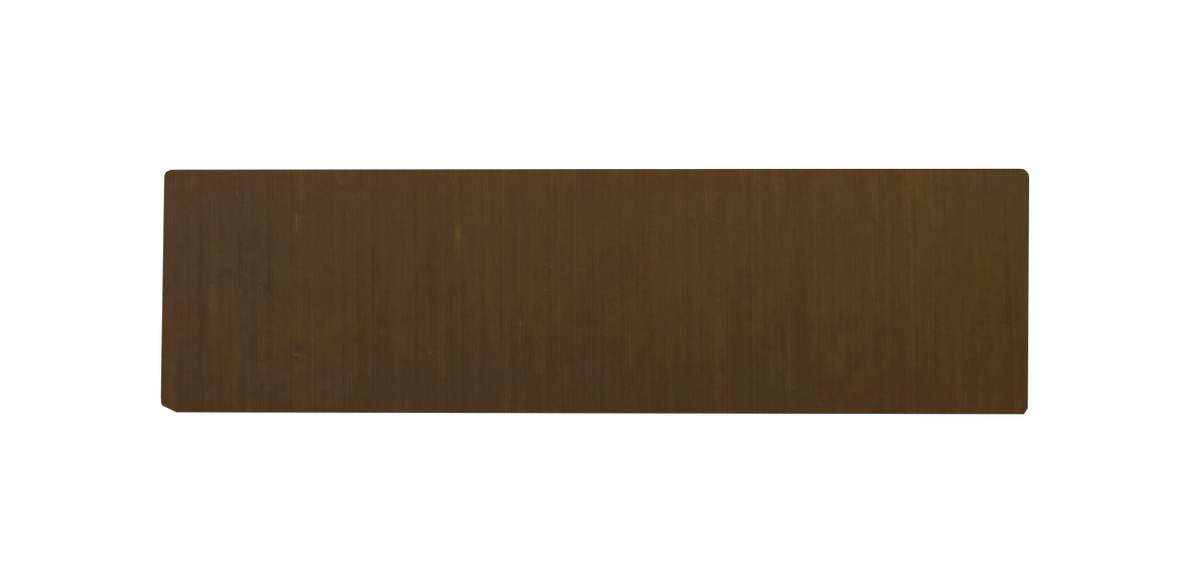 Architectural bronze doorbell nameplate for one call button D21X, not engraved