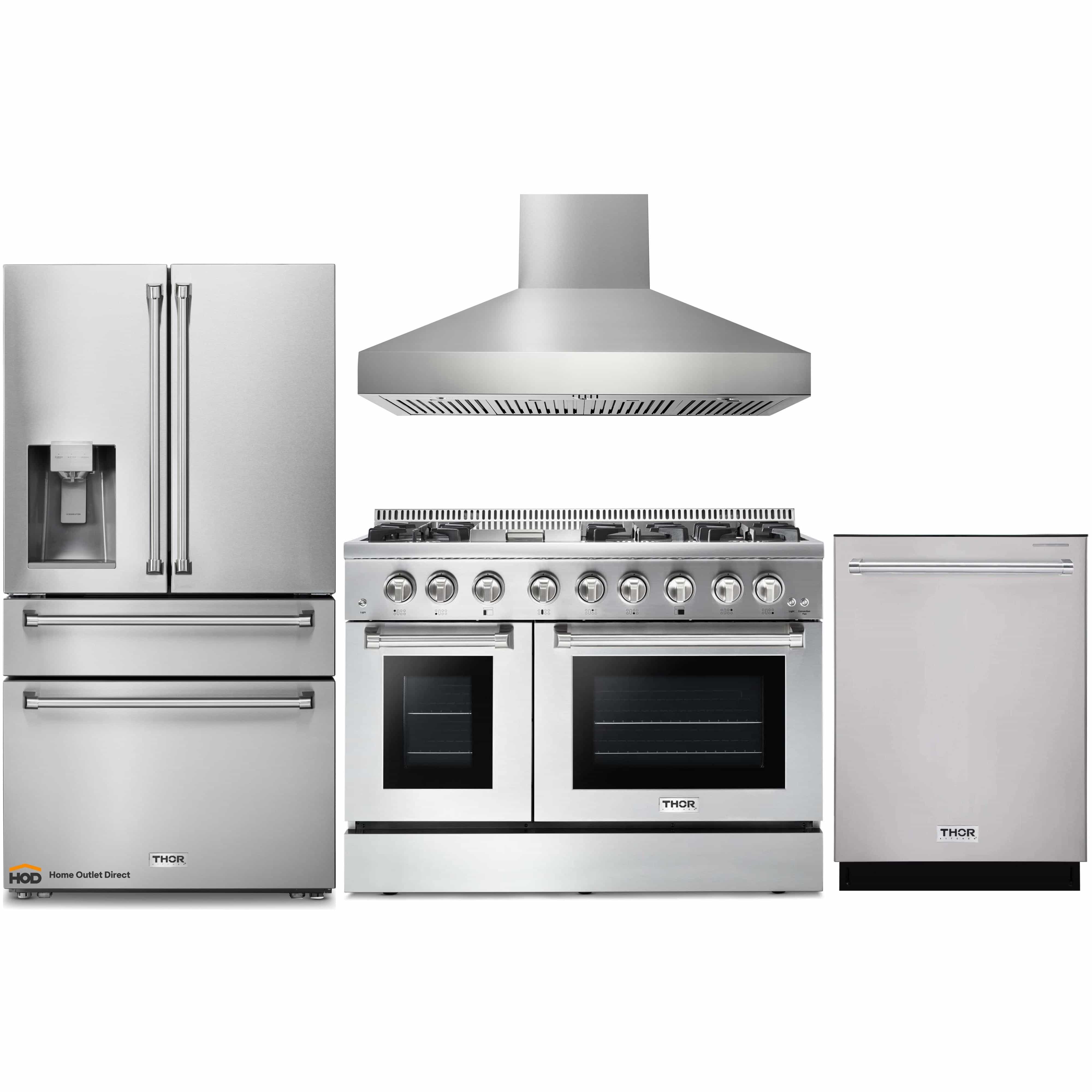 Viking 5 Piece Kitchen Appliance Package with 48 Inch Freestanding