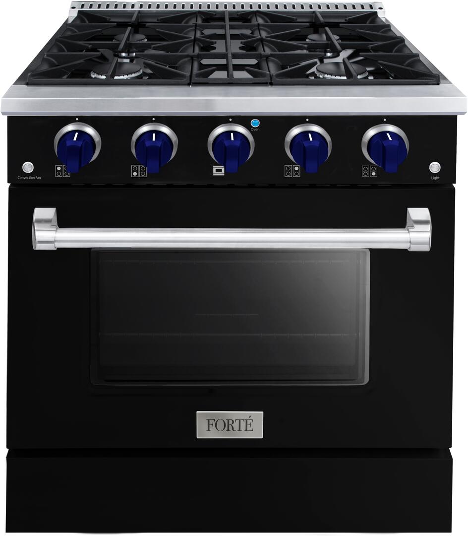 Forte 30-Inch Freestanding All Gas Range, 4 Sealed Italian Made