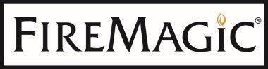 Fire Magic branded logo on a black panel
