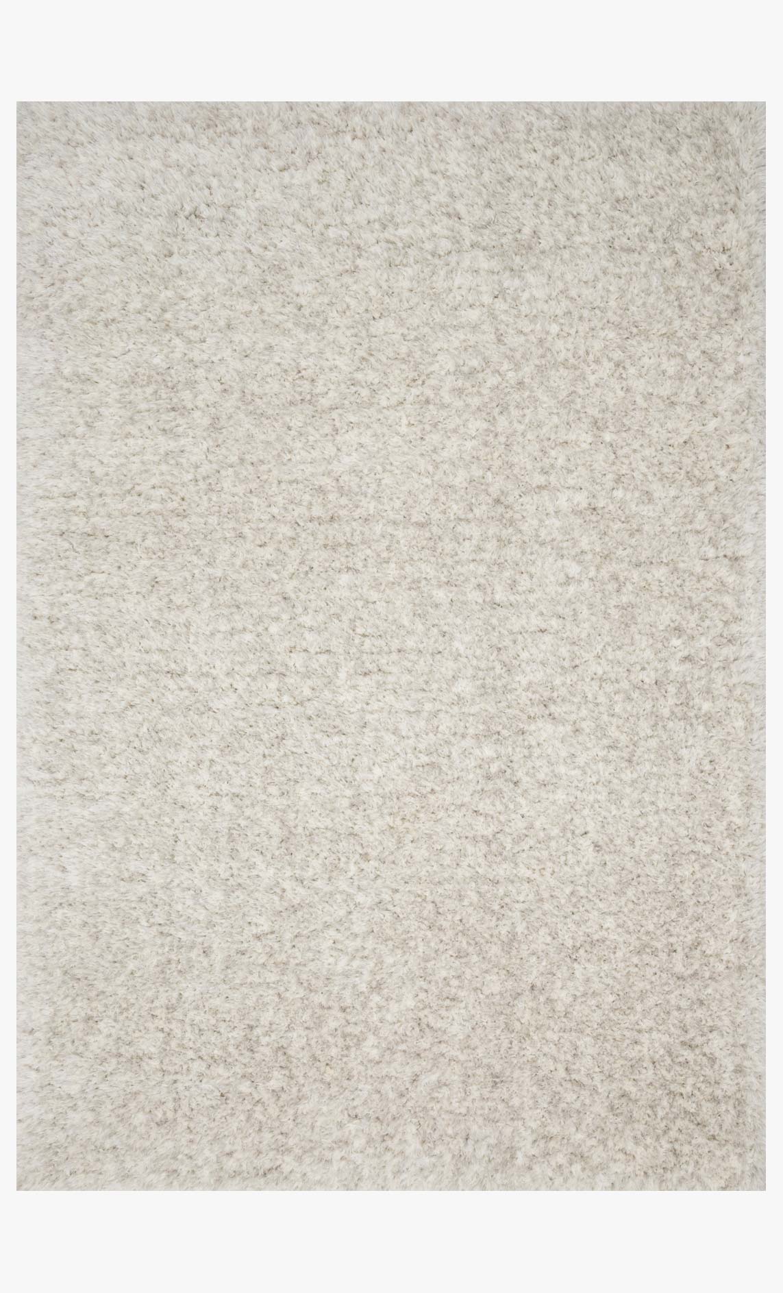 Light grey shag rug with dense short pile, flat woven texture