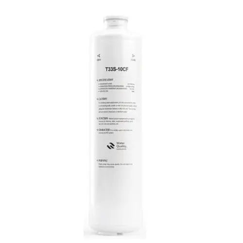 MRCOOL 4th stage filter cartridge without head, white cylinder labeled T33S-10CF