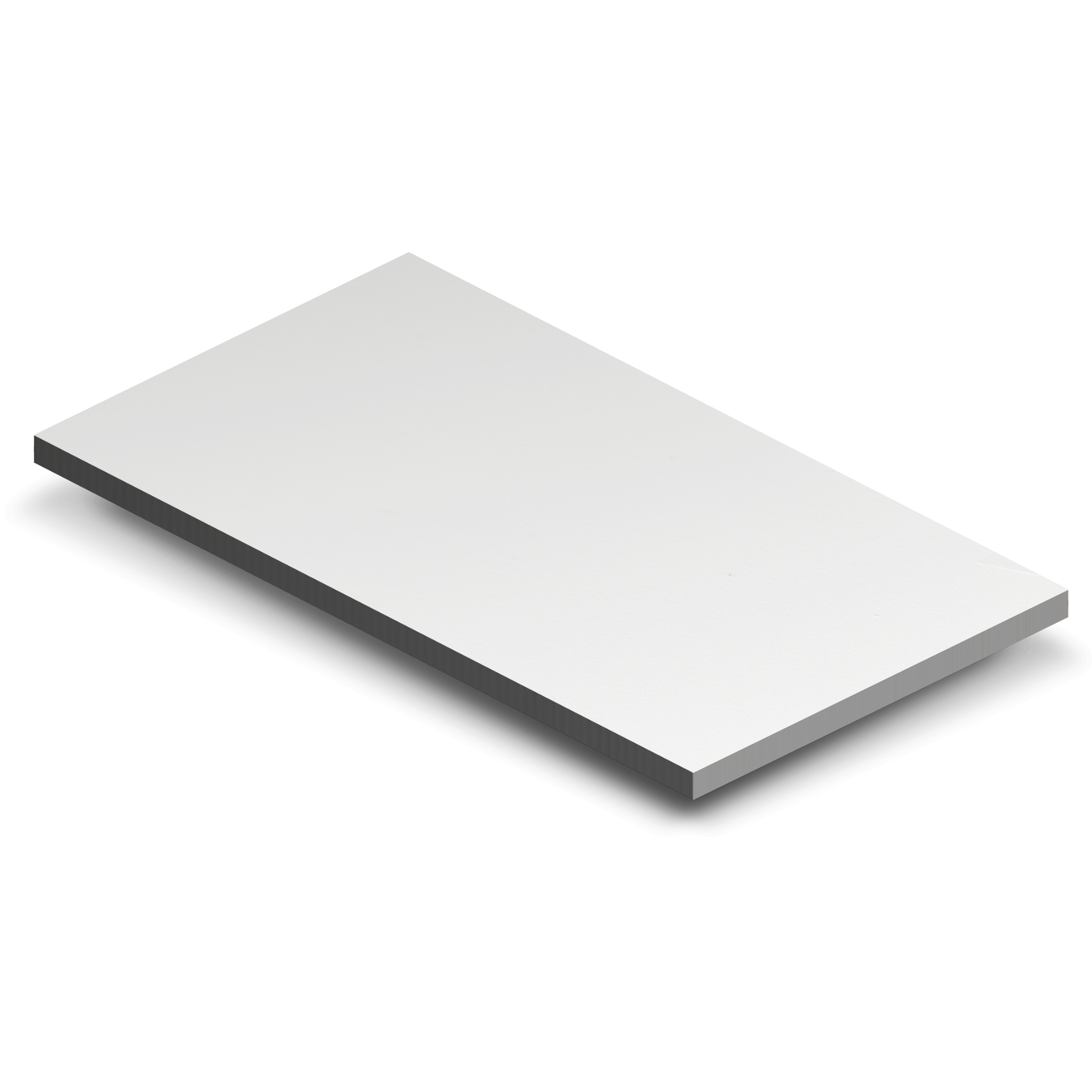 ZLINE white matte sample board, rectangular with smooth flat surface
