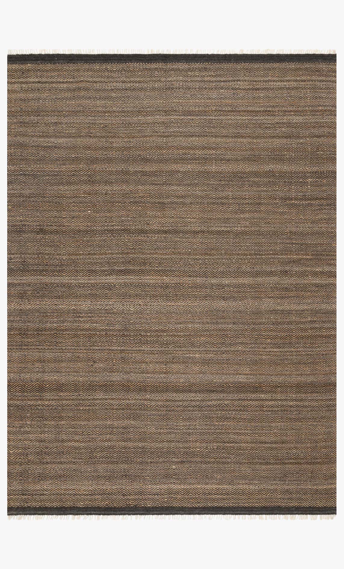 Loloi Omen contemporary hand-woven rug, mocha woven stripes