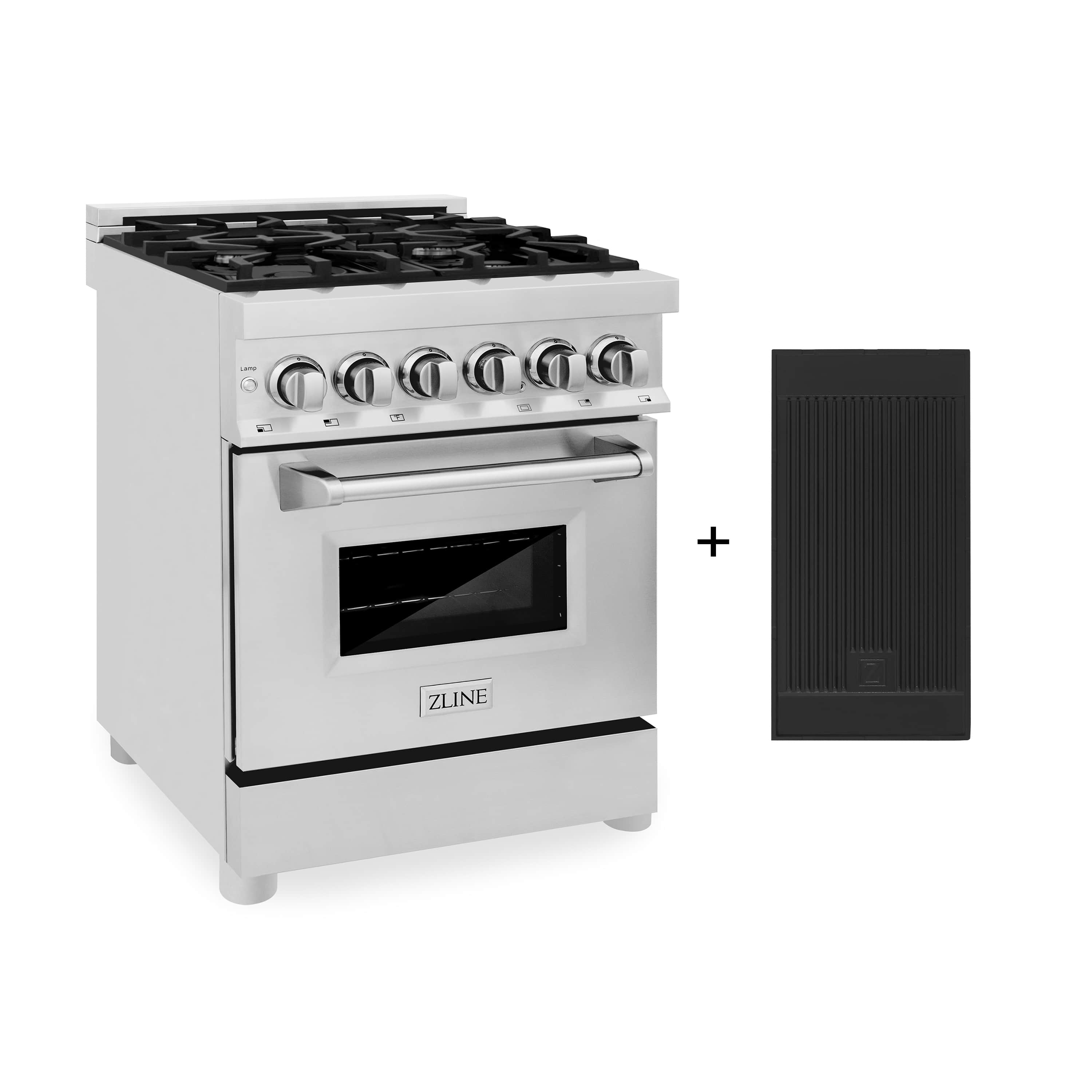 ZLINE 24Inch Dual Fuel Range with 2.8 cu. ft. Electric Oven and Gas C